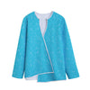 Ocean Bubble Pattern Print Long Sleeve Short Coat