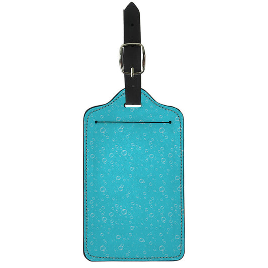 Ocean Bubble Pattern Print Luggage Tag