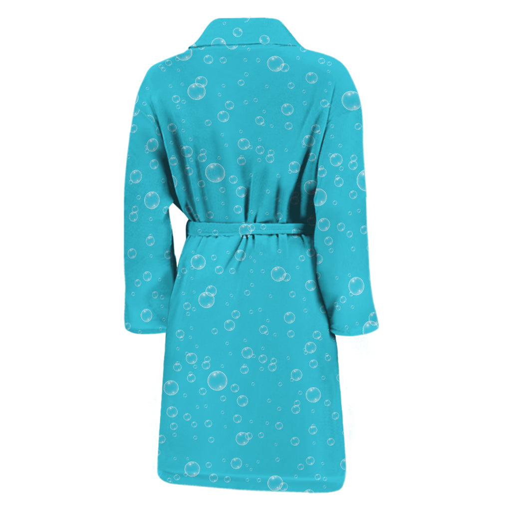 Ocean Bubble Pattern Print Men's Bathrobe