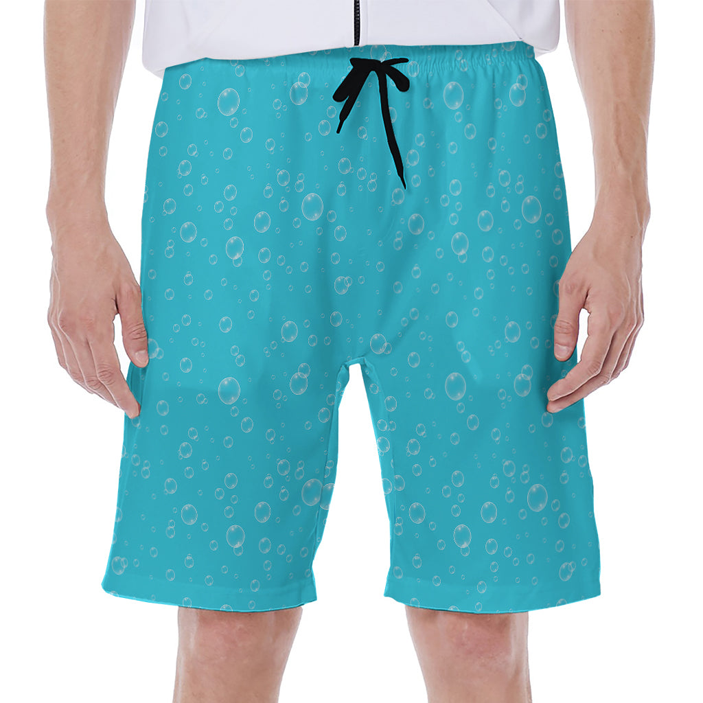 Ocean Bubble Pattern Print Men's Beach Shorts