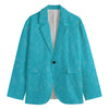 Ocean Bubble Pattern Print Men's Blazer