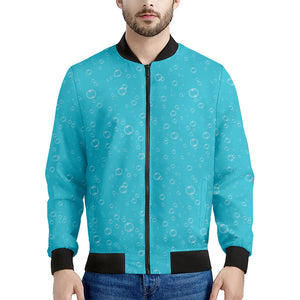 Ocean Bubble Pattern Print Men's Bomber Jacket