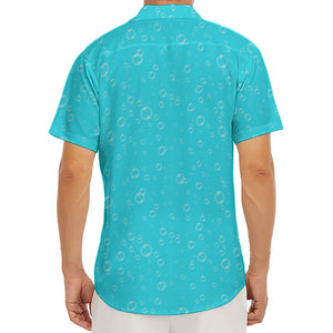 Ocean Bubble Pattern Print Men's Deep V-Neck Shirt