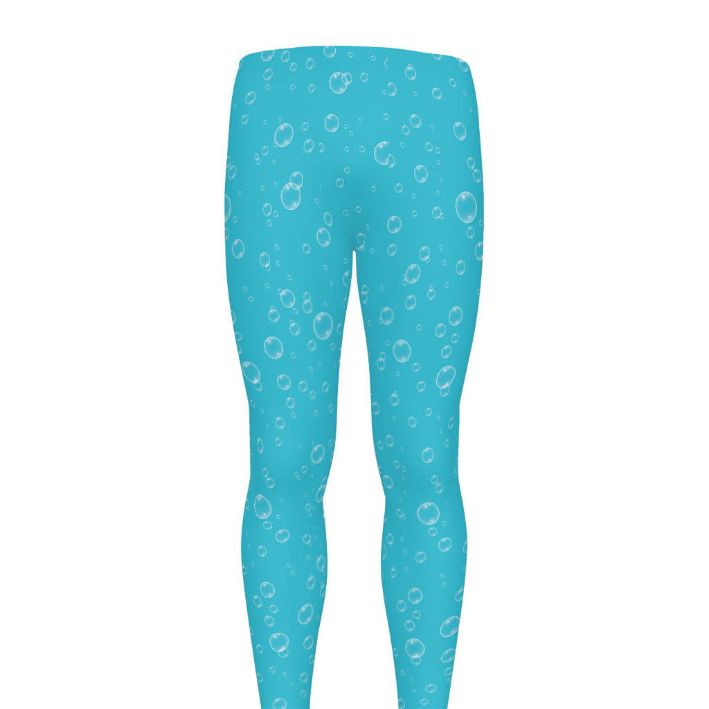 Ocean Bubble Pattern Print Men's leggings