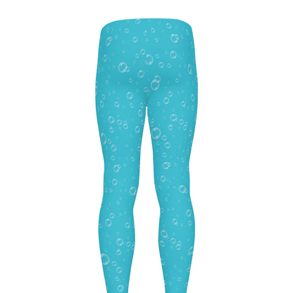 Ocean Bubble Pattern Print Men's leggings