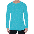 Ocean Bubble Pattern Print Men's Long Sleeve T-Shirt