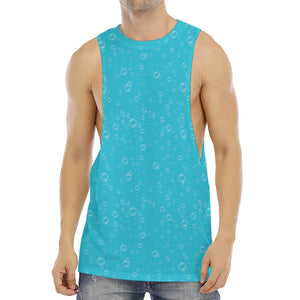 Ocean Bubble Pattern Print Men's Muscle Tank Top