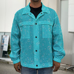 Ocean Bubble Pattern Print Men's Shirt Jacket