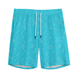 Ocean Bubble Pattern Print Men's Sports Shorts