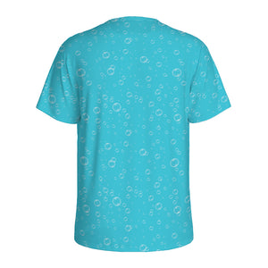 Ocean Bubble Pattern Print Men's Sports T-Shirt