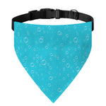 Ocean Bubble Pattern Print Over The Collar Dog Bandana
