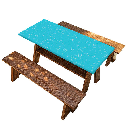 Ocean Bubble Pattern Print Picnic Table Cover