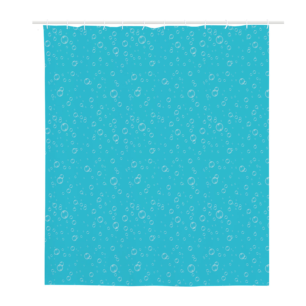 Ocean Bubble Pattern Print Polyester Shower Curtain