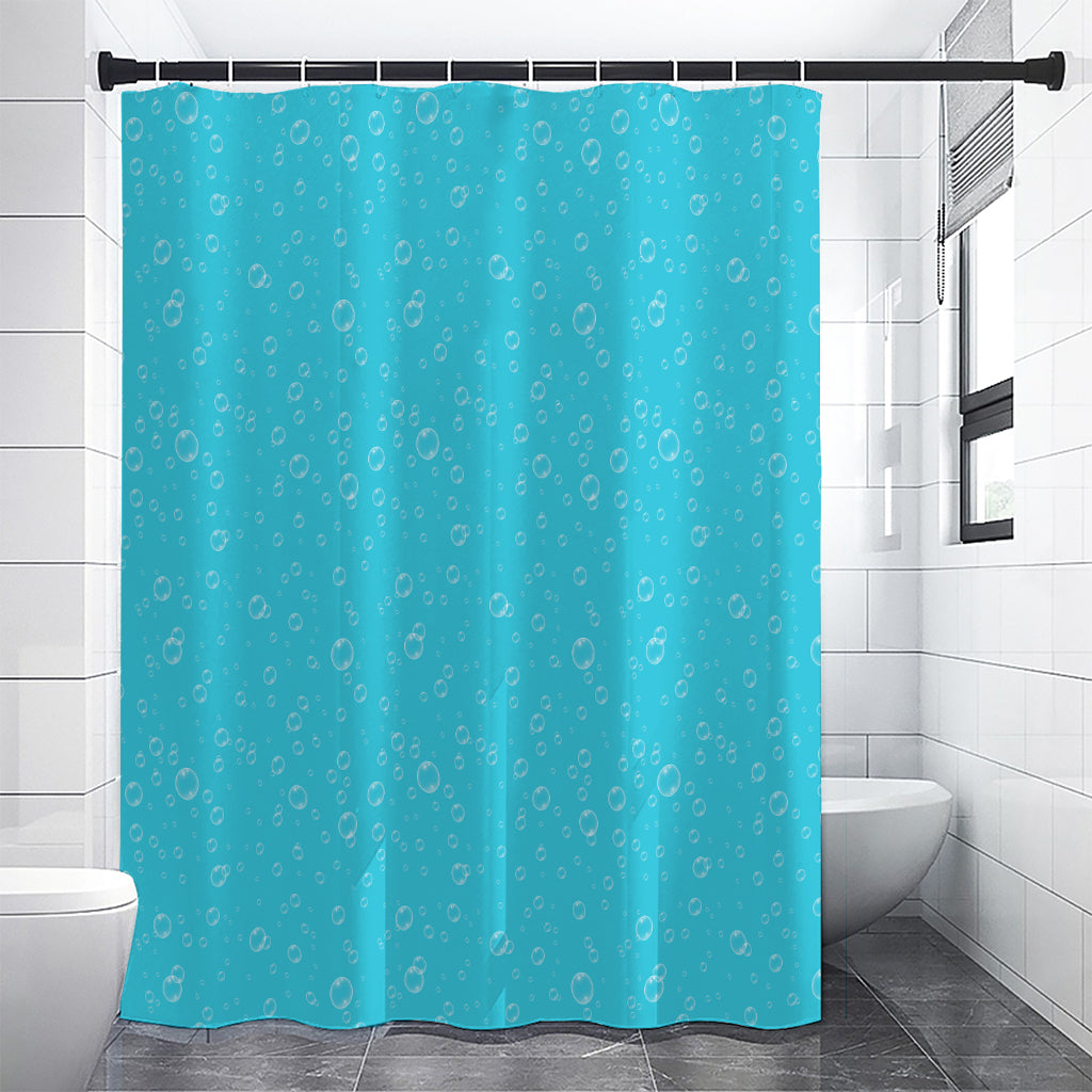 Ocean Bubble Pattern Print Premium Shower Curtain