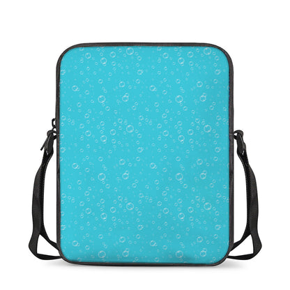 Ocean Bubble Pattern Print Rectangular Crossbody Bag
