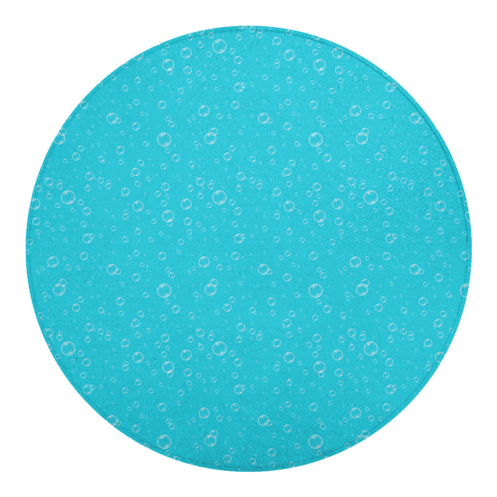 Ocean Bubble Pattern Print Round Blanket