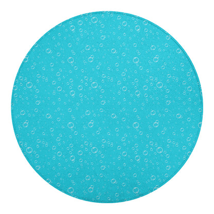 Ocean Bubble Pattern Print Round Blanket