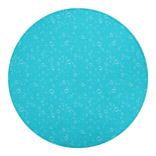 Ocean Bubble Pattern Print Round Blanket