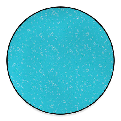 Ocean Bubble Pattern Print Round Floor Mat