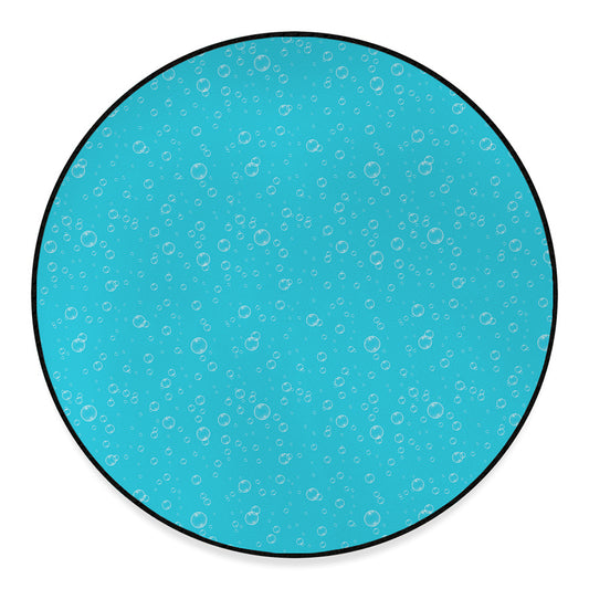 Ocean Bubble Pattern Print Round Floor Mat