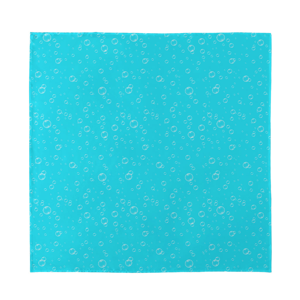 Ocean Bubble Pattern Print Silk Bandana