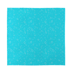 Ocean Bubble Pattern Print Silk Bandana