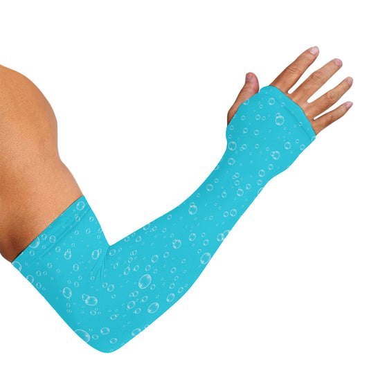 Ocean Bubble Pattern Print Sun Protection Arm Sleeves