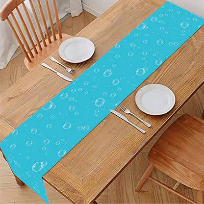Ocean Bubble Pattern Print Table Runner