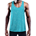 Ocean Bubble Pattern Print Men's Workout Tank Top