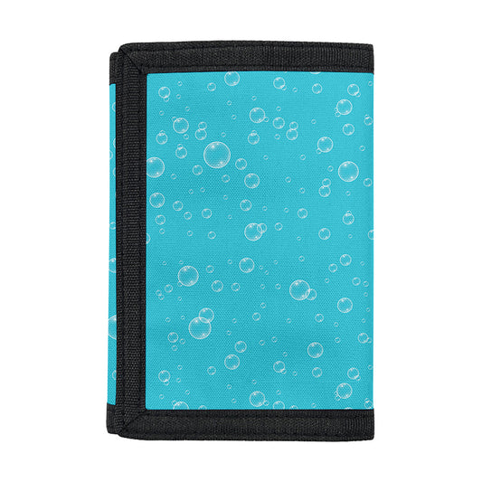 Ocean Bubble Pattern Print Trifold Wallet