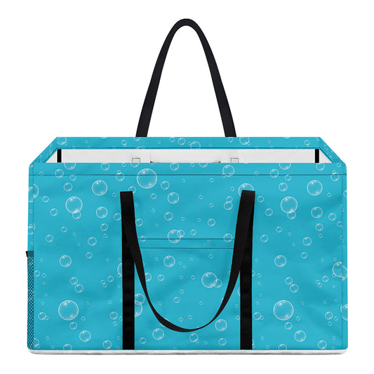 Ocean Bubble Pattern Print Utility Tote Bag