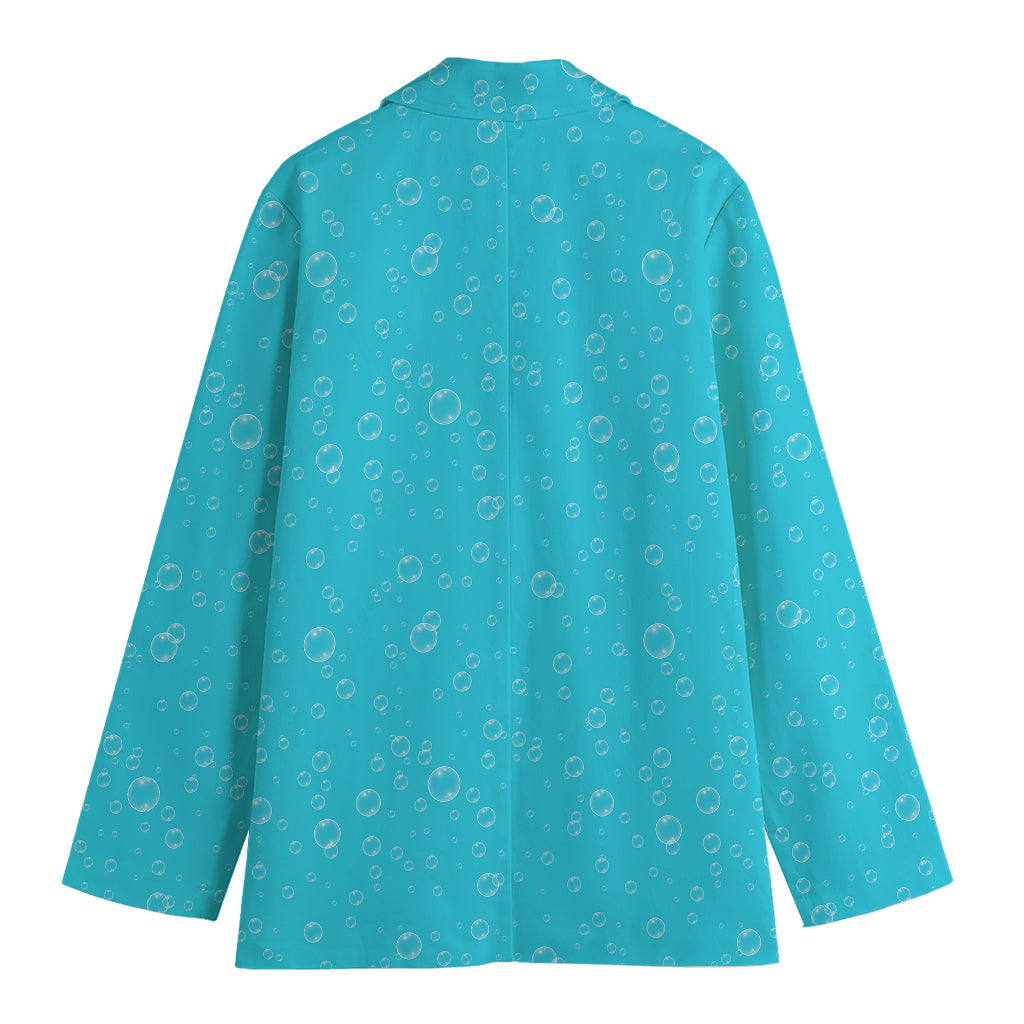 Ocean Bubble Pattern Print Women's Blazer