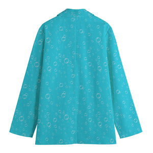 Ocean Bubble Pattern Print Women's Blazer