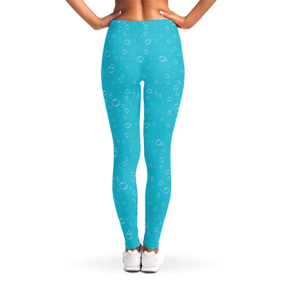 Ocean Bubble Pattern Print Women's Leggings