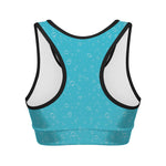 Ocean Bubble Pattern Print Women's Sports Bra