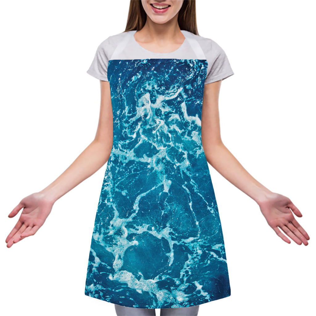 Ocean Surface Print Adjustable Apron
