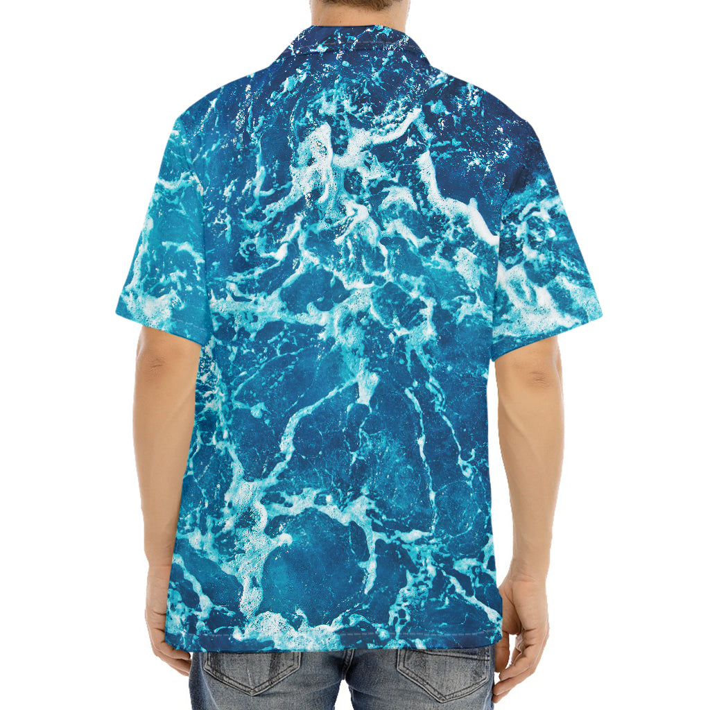 Ocean Surface Print Aloha Shirt