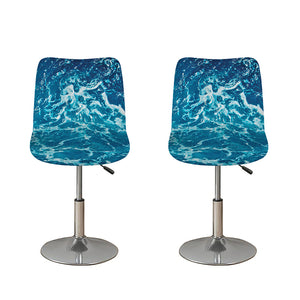 Ocean Surface Print Bar Stool Covers