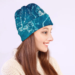 Ocean Surface Print Beanie