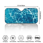 Ocean Surface Print Car Windshield Sun Shade