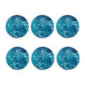 Ocean Surface Print Coaster Set