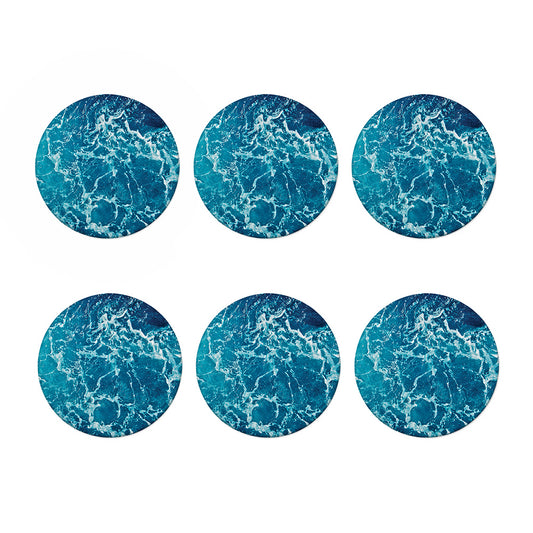 Ocean Surface Print Coaster Set