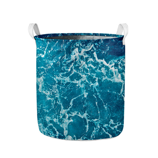 Ocean Surface Print Collapsible Laundry Basket