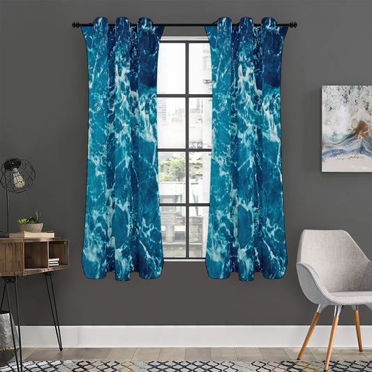 Ocean Surface Print Curtain