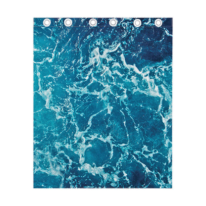 Ocean Surface Print Curtain