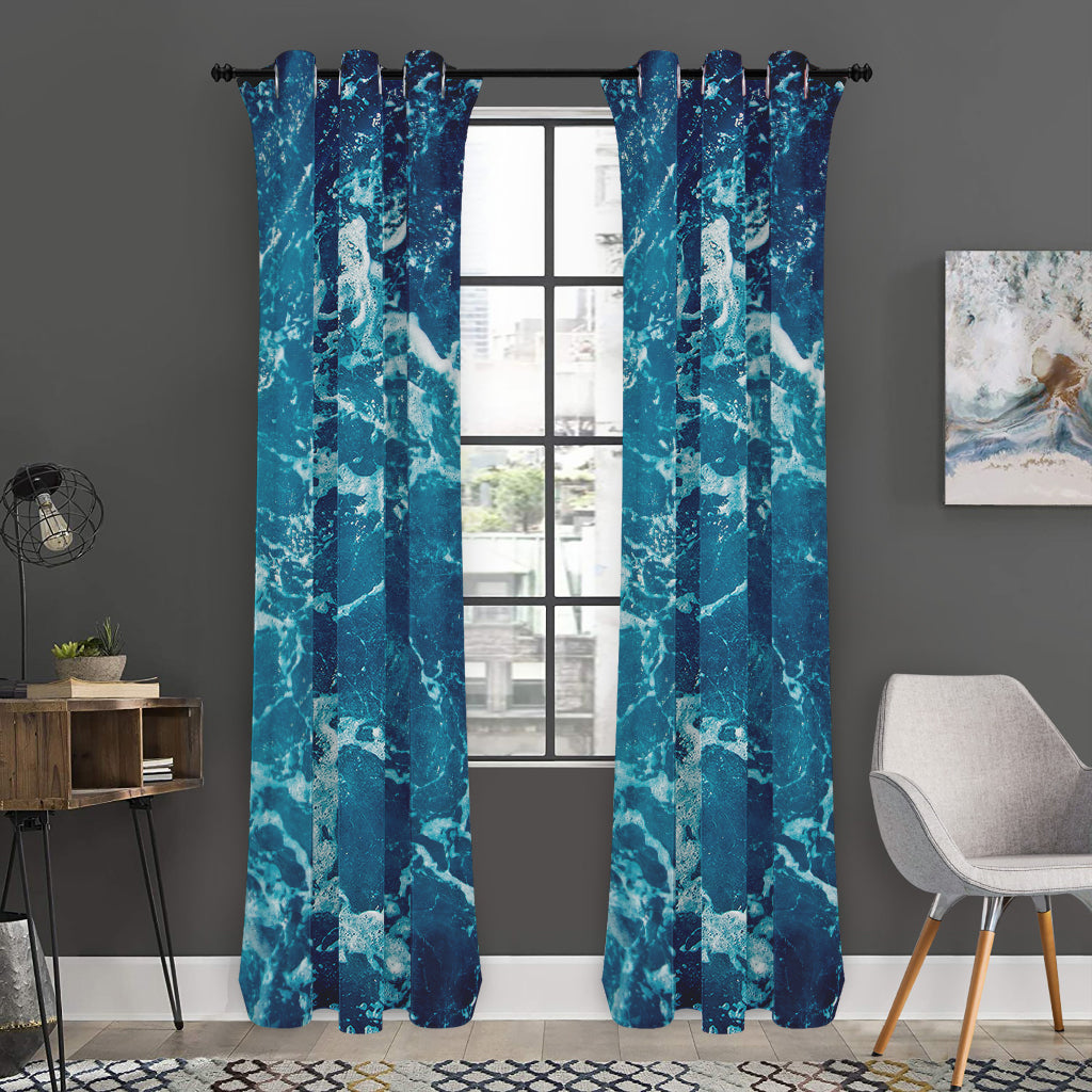 Ocean Surface Print Curtain