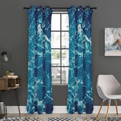 Ocean Surface Print Curtain