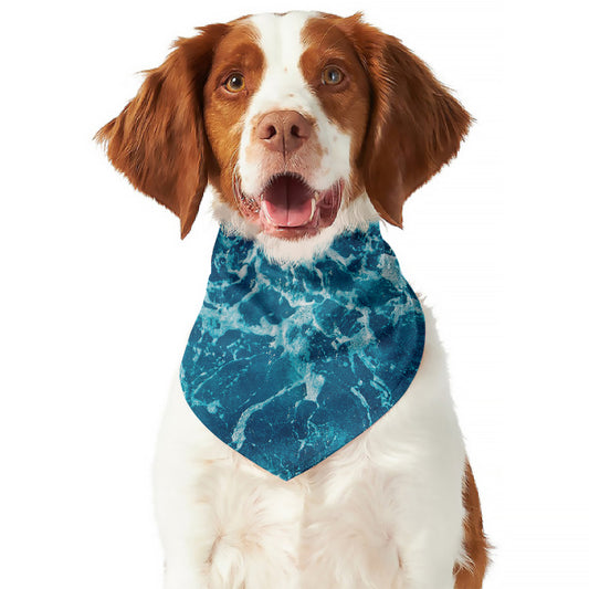 Ocean Surface Print Dog Bandana