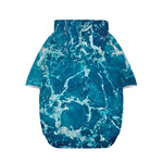 Ocean Surface Print Dog Zip Up Hoodie