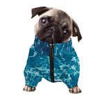 Ocean Surface Print Dog Zip Up Jacket